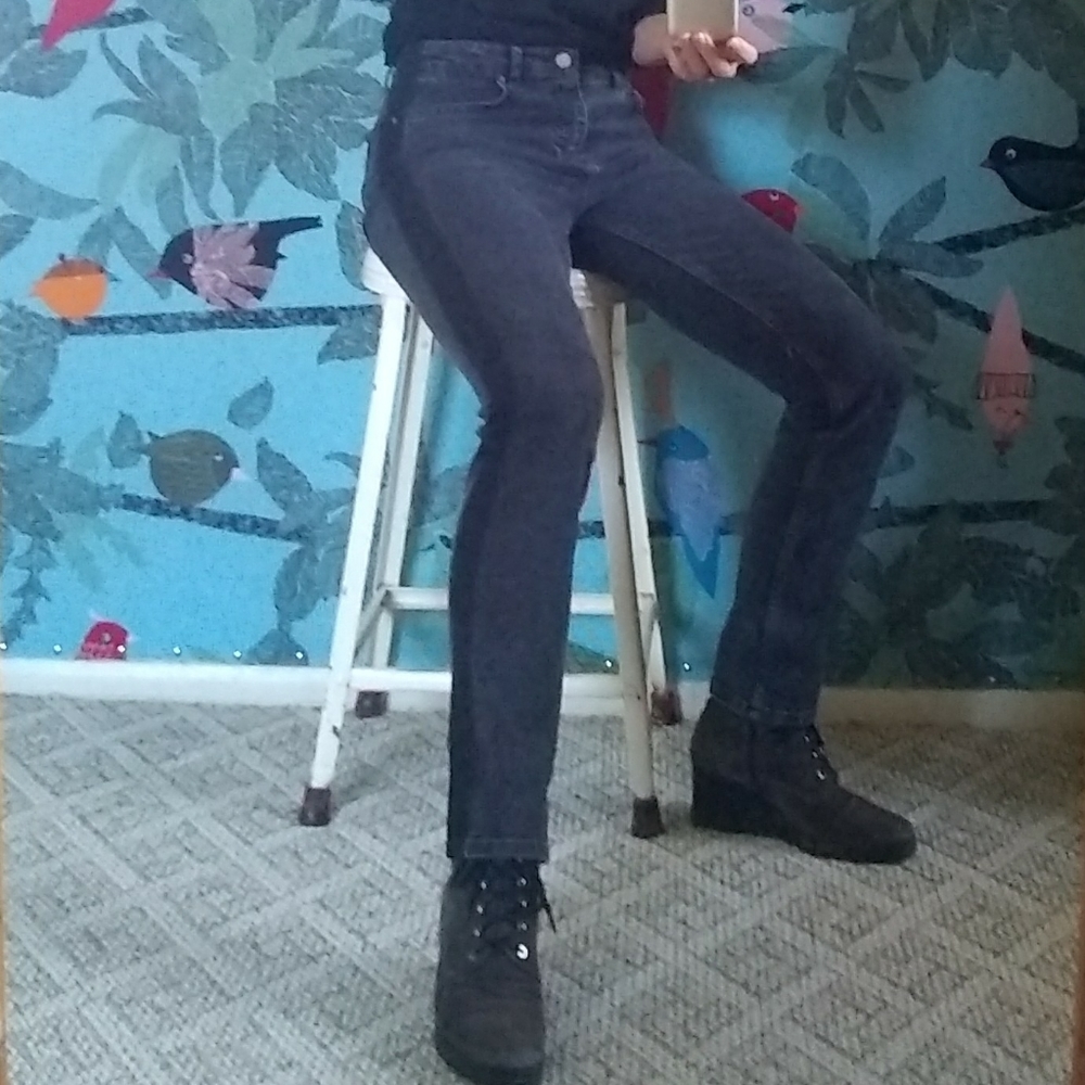 Boden Cavendish Girlfriend Jeans NWT black + grey